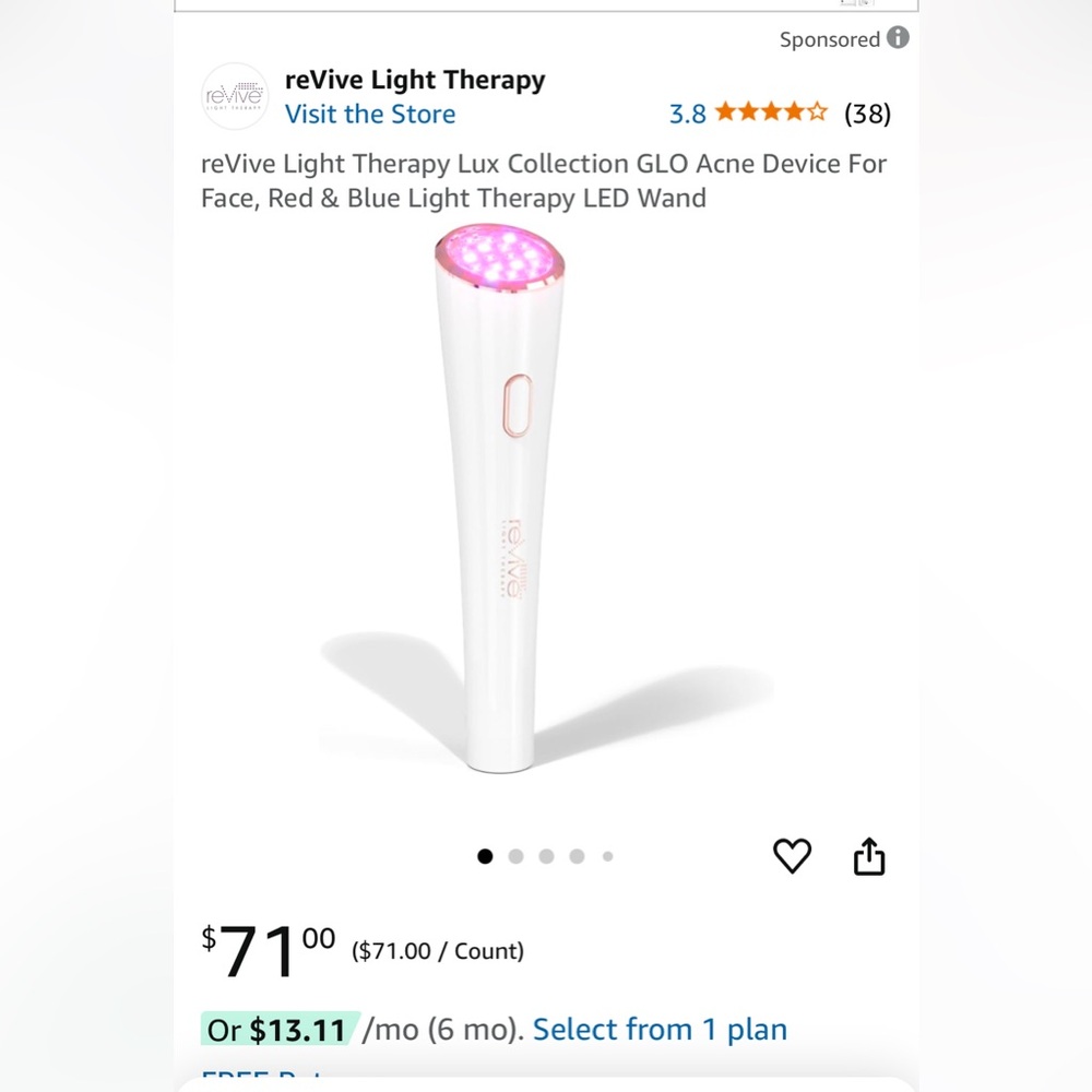Revive light therapy   Glow wrinkle treatment